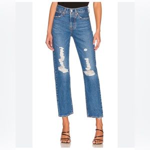 Levi's Wedgie Jeans 28x27 Straight Leg Distressed